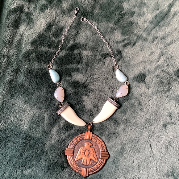 Vintage Jewelry - Vintage thunderbird copper necklace one of a kind